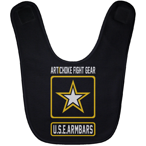 Artichoke Fight Gear Custom Design #2. USE ARMBARS. Baby Bib