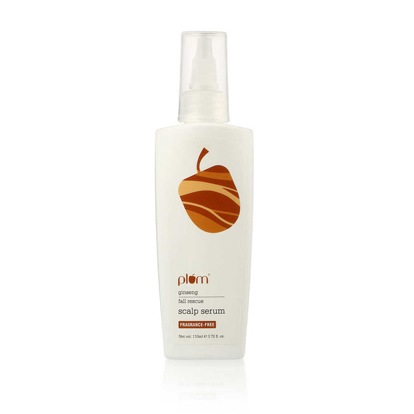 This is an image of Plum Ginseng Fall Rescue Hair Serum on www.sublimelife.in