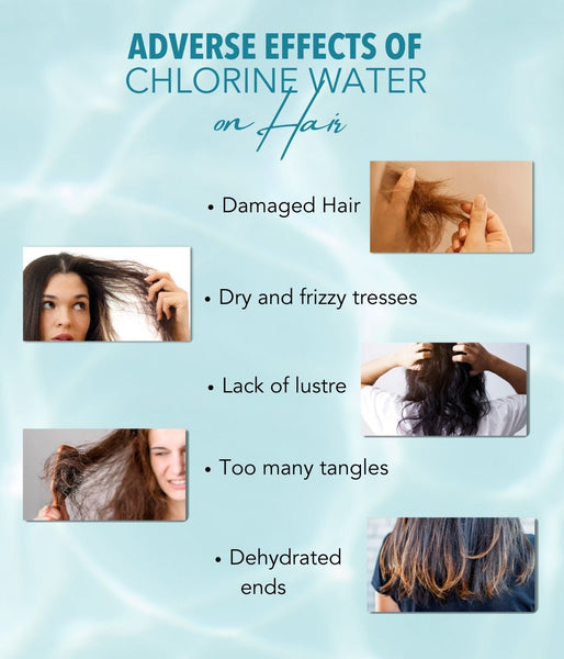 Effects of chlorine water in the swimming pool on your hair and