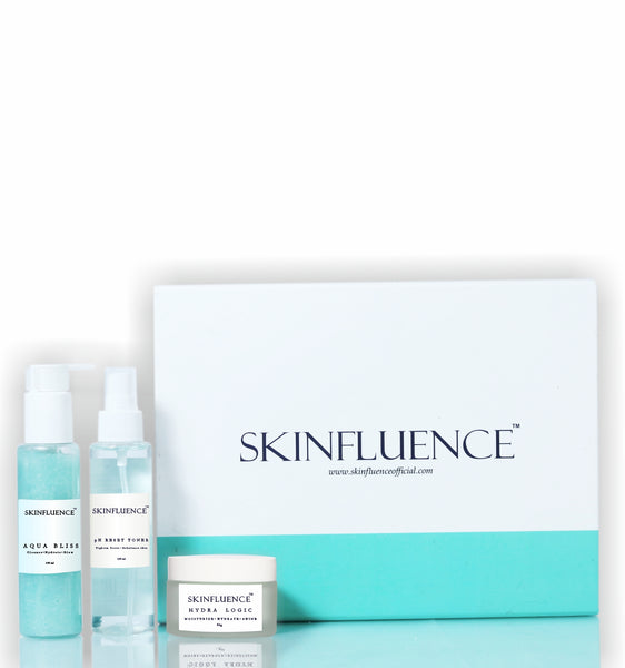 This is an image of Skinfluence 3 Step Skin Care Kit on www.sublimelife.in