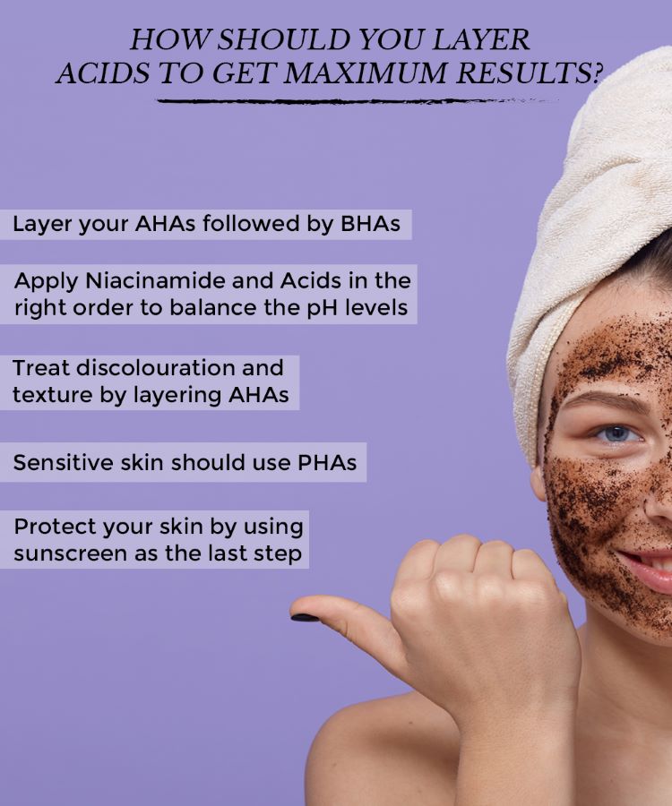 This is an image showing how to effectively use AHAs and BHAs in your skincare.