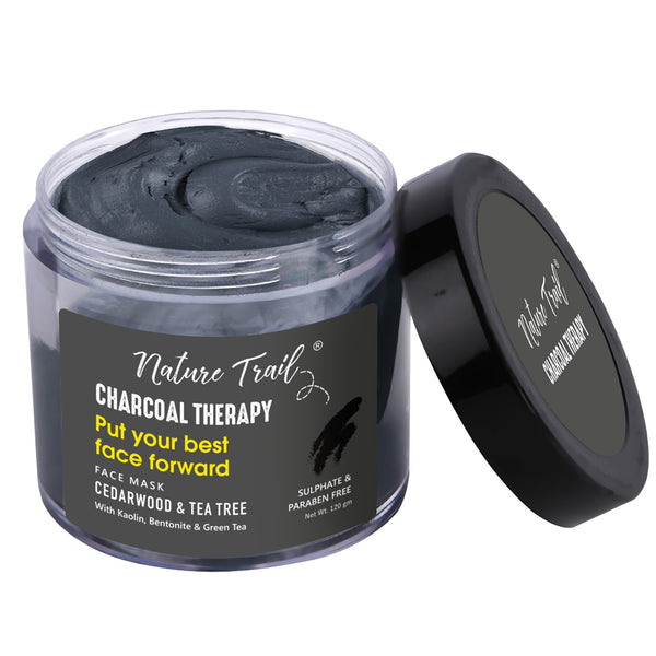 This is an image of Nature Trail Charcoal Therapy Face Mask on www.sublimelife.in 