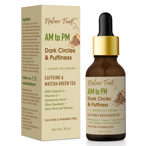 This is an image of Nature Trail's AM to PM eye serum on www.sublimelife.in