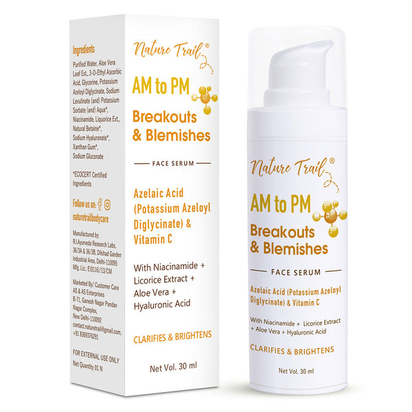 This is an image of Nature Trail AM to Pm Breakouts & Blemishes Face Serum on www.sublimelife.in