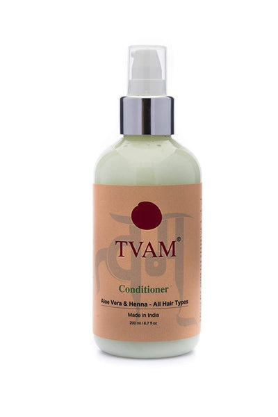 This is an image of Tvam Henna Aloe Vera Hair Conditioner on www.sublimelife.in
