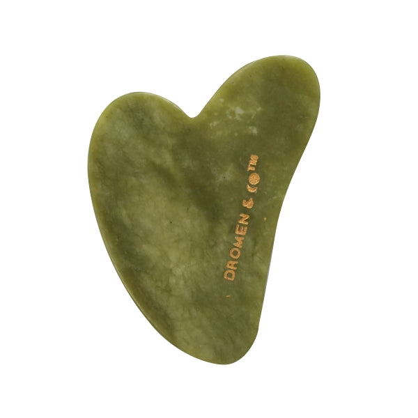 This is an image of Dromen & Co Jade Gua Sha Stone on www.sublimelife.in