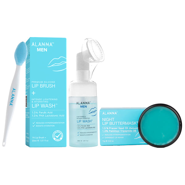 This is an image of Alanna Hydrating Lip Care Pro Kit (Men) on www.sublimelife.in