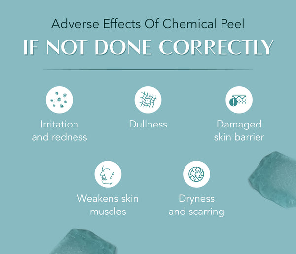 This is an image of Adverse effects of Home peel in skincare on www.sublimelife.in 