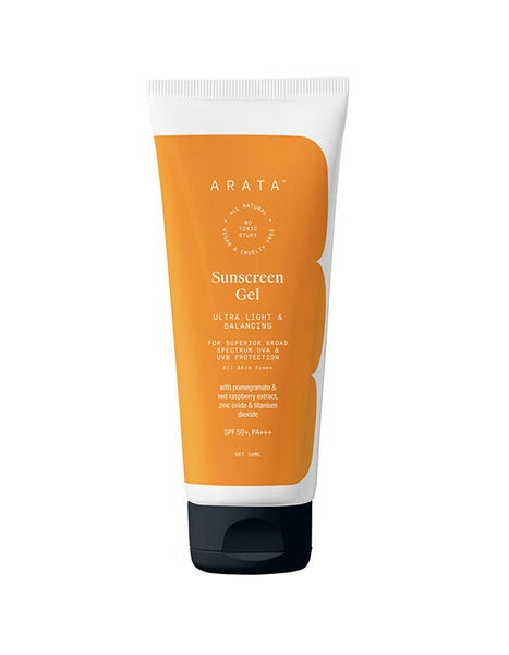 This is an image of Arata Sunscreen Gel on www.sublimelife.in