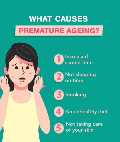 This is an image on What Causes Premature Ageing on www.sublimelife.in