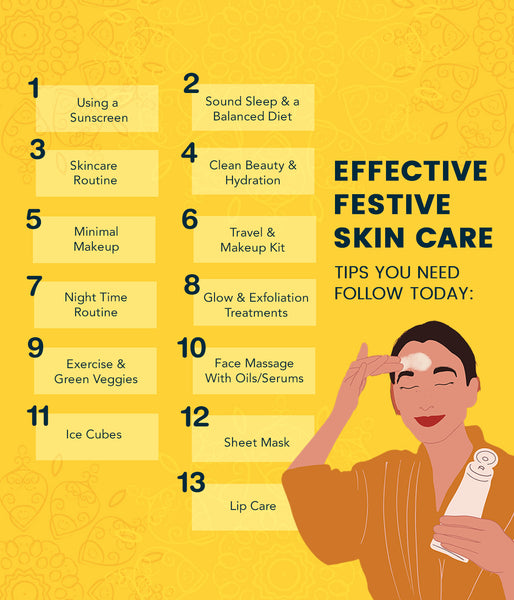 This is an image of EFFECTIVE FESTIVE SKIN CARE TIPS YOU NEED FOLLOW TODAY on www.sublimelife.in