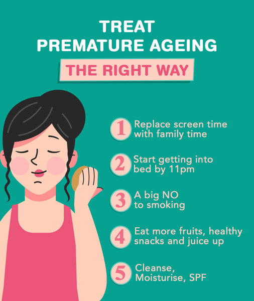 This is an image on Treat Premature Ageing The Right Way on www.sublimelife.in