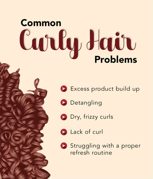 This is an image of Common Curly Hair Problems on www.sublimelife.in