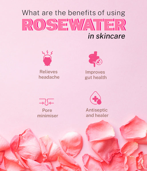 This is an image on What are the benefits of using Rose water in skincare on www.sublimelife.in