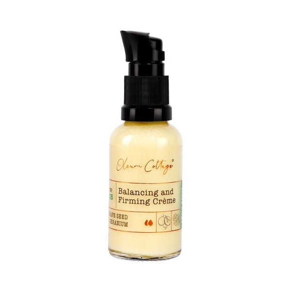 This is an image of Oleum Cottage Balancing And Firming Crème-30 Ml on www.sublimelife.in