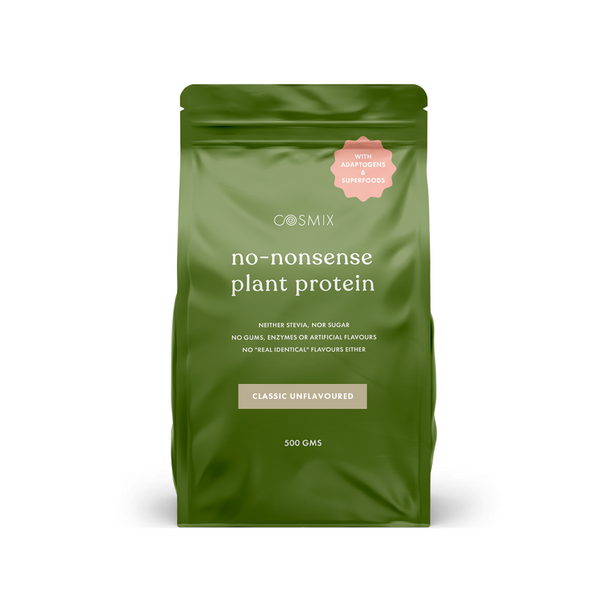 This is an image of Cosmix No Nonsense Plant Protein (Classic Unflavored) on www.sublimelife.in