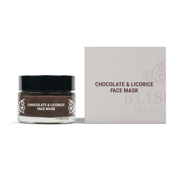 This is an image of Bliscent Chocolate & Licorice Face Mask on www.sublimelife.in 