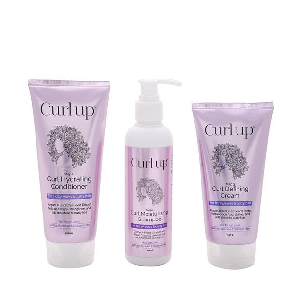 This is an image of Curl Up Beautiful Curls Combo on www.sublimelife.in