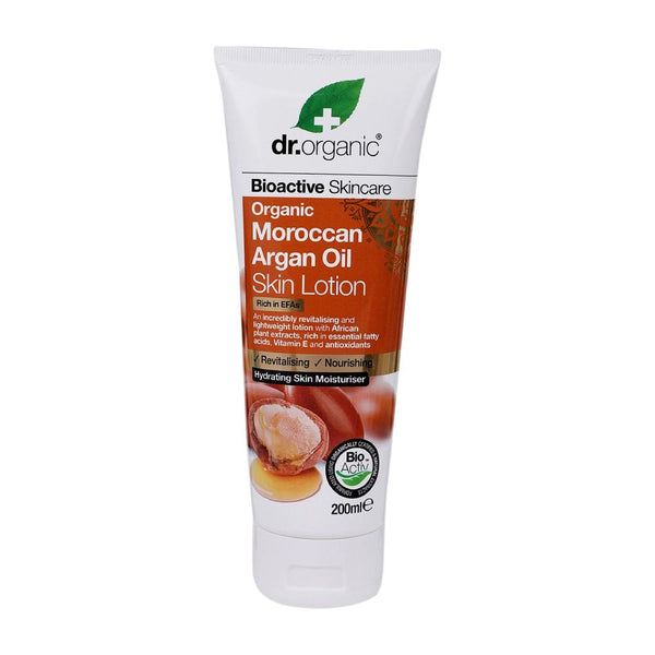 This is an image of Dr. Organic Moroccan Argan Oil Lotion on www.sublimelife.in 