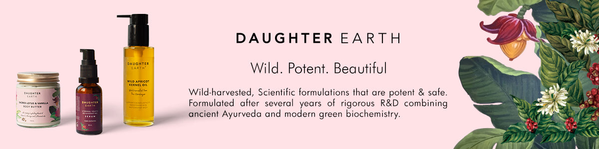 Shop mindfully formulated plant based skincare products from Daughter Earth on SublimeLife.in.