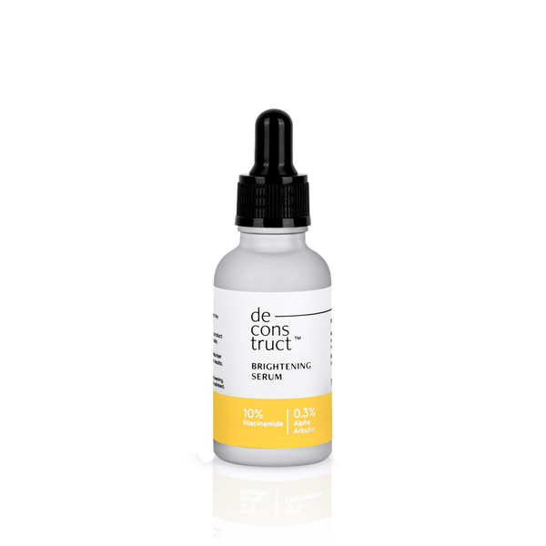 This is an image of Deconstruct 10% Niacinamide + 0.3% Alpha Arbutin Brightening Serum on www.sublimelife.in