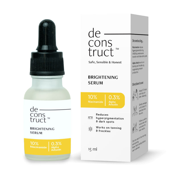 This is an image of Deconstruct’s Brightening Serum on www.sublimelife.in