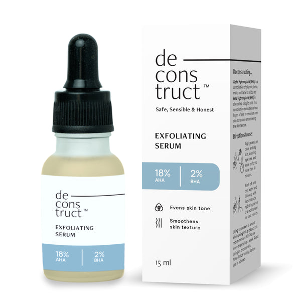 This is an image of Deconstruct’s Exfoliating Serum on www.sublimelife.in