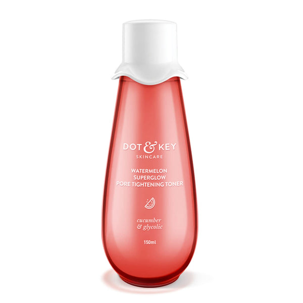This is an image of Dot & Key Watermelon Superglow Pore Tightening Toner - 150ml on www.sublimelife.in