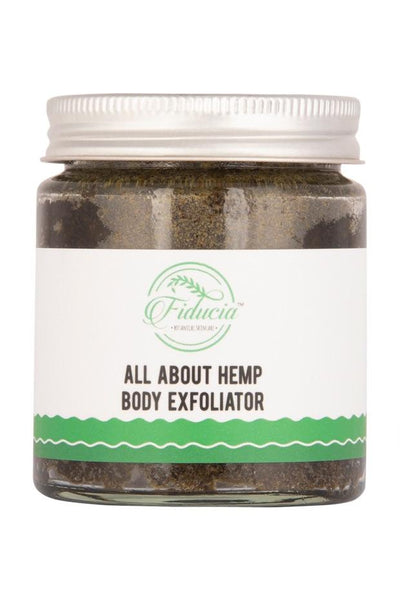 This is an image of Fiducia Botanicals All About Hemp Body Exfoliator on www.sublimelife.in