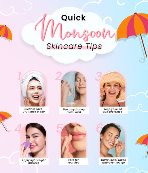 This is an image on Quick Monsoon Skincare Tips on www.sublimelife.in