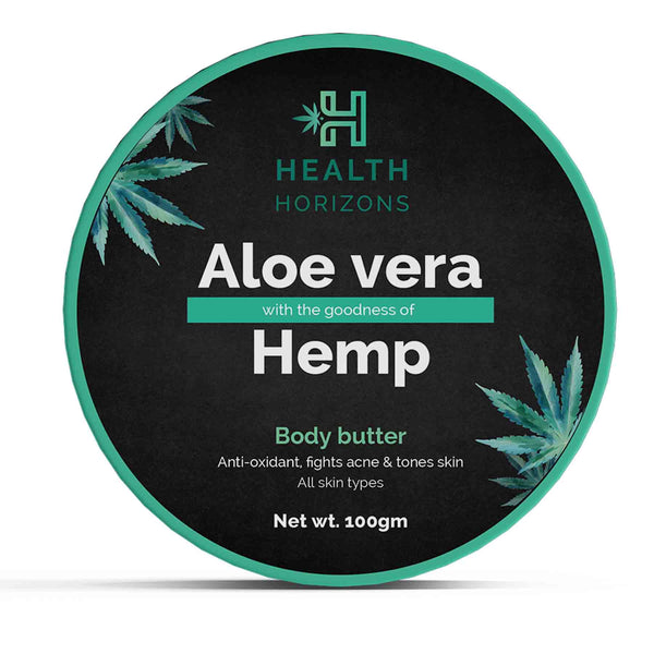 This is an image of Health Horizons Aloevera & Hemp Body Butter on www.sublimelife.in