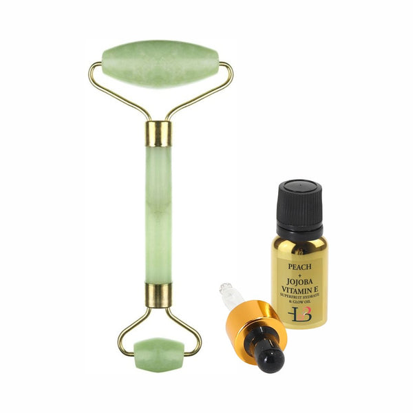 This is an image of House of Beauty Jade roller on www.sublimelife.in