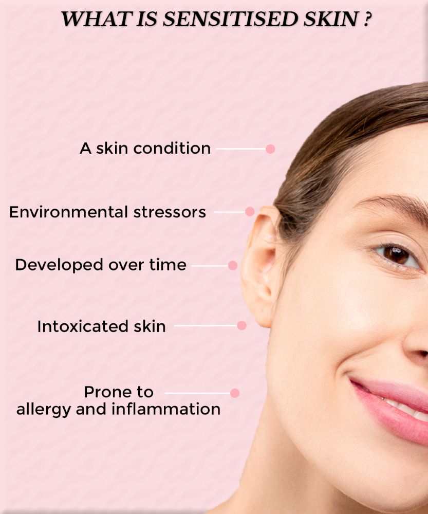This is an image of what is sensitised skin www.sublimelife.in