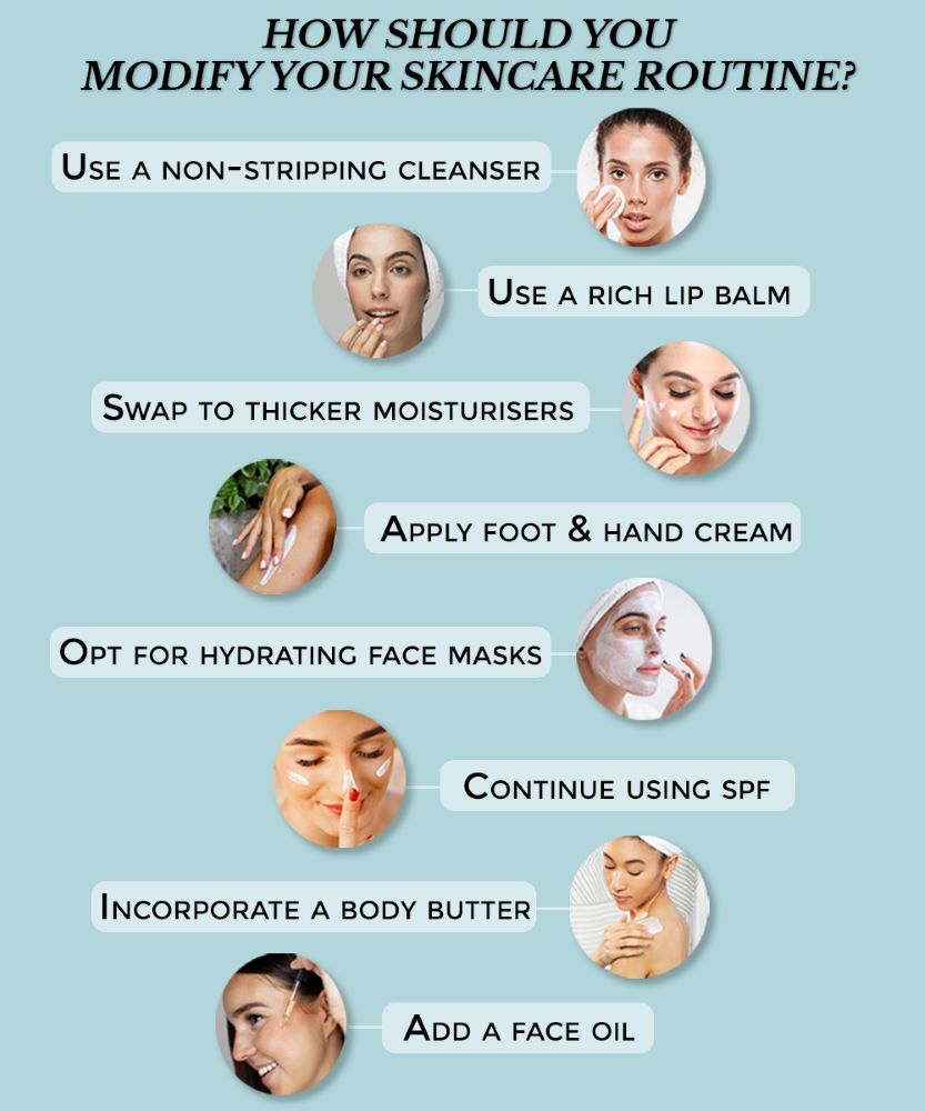 This is an image of how you should change your skincare routine in the winter on sublimelife.in