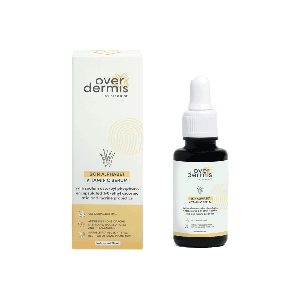 This is an image of Over Dermis Skin Alphabet Vitamin C Serum on www.sublimelife.in