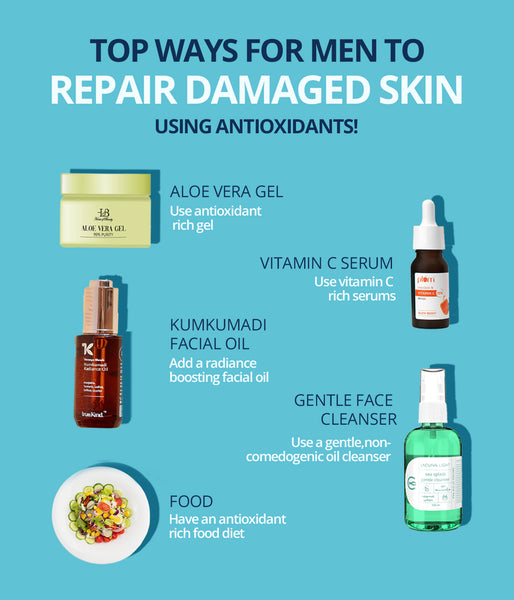 This is an image of Top Ways For Men To Repair Damaged Skin on www.sublimelife.in