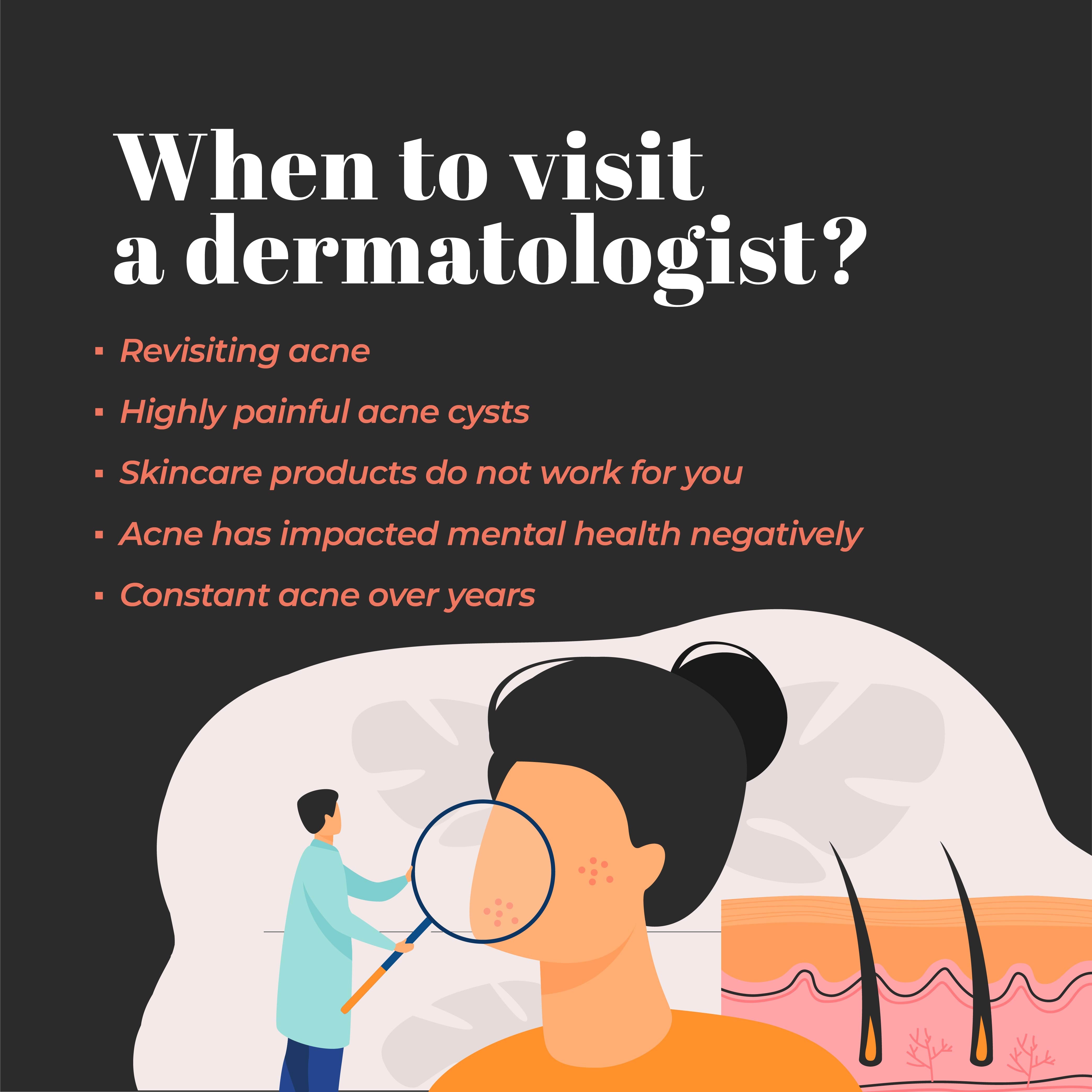 This is an image of when should you visit a dermatologist