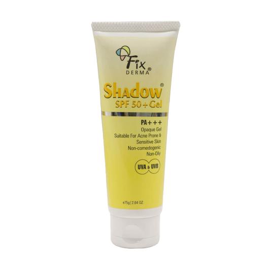 This is an image of Fixderma Shadow 50+ gel on www.sublimelife.in