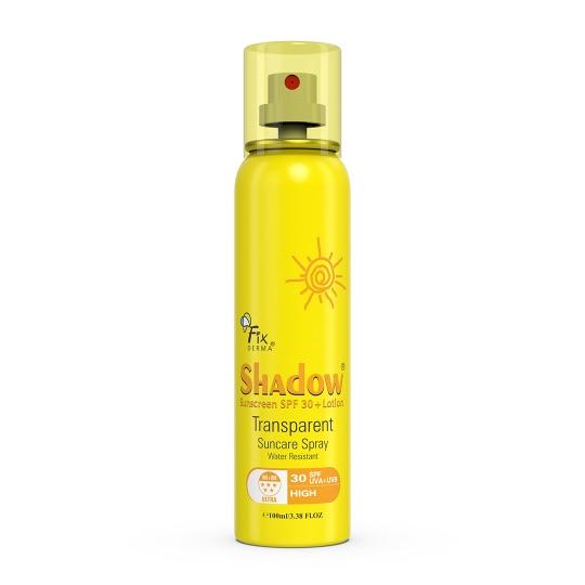 This is an image of Fixderma Shadow 30 Spray Lotion on www.sublimelife.in