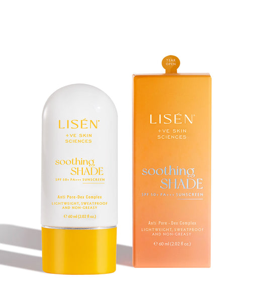 This is an image of Lisen Soothing Shade SPF 50 + PA +++ Sunscreen on www.sublimelife.in 