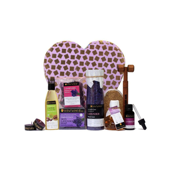 This is an image of Soulflower Bath & Body Gift set of 11 on www.sublimelife.in