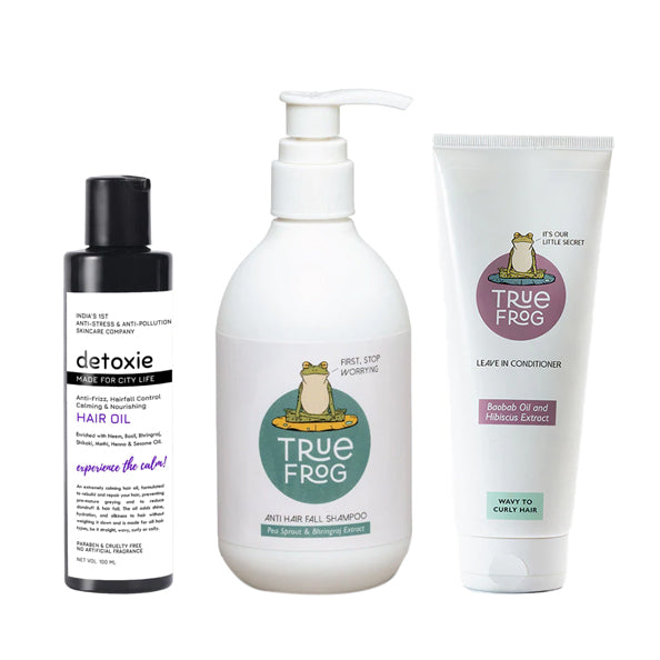 This is an image of Strong Tresses Only Haircare Set on www.sublimelife.in