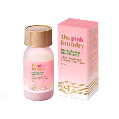 This is an image of The Pink Foundry Overnight Acne Spot Corrector on www.sublimelife.in 