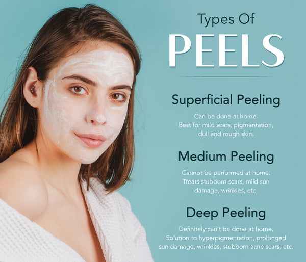 This is an image of Types of peels in skincare on www.sublimelife.in