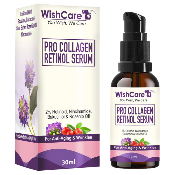 This is an image of WishCare Pro Collagen Retinol Serum on www.sublimelife.in