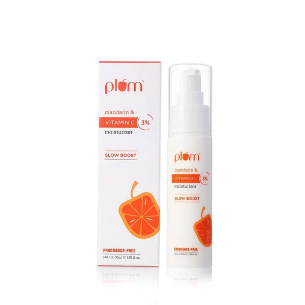 This is an image of Plum 3% Vitamin C Moisturiser on www.sublimelife.in