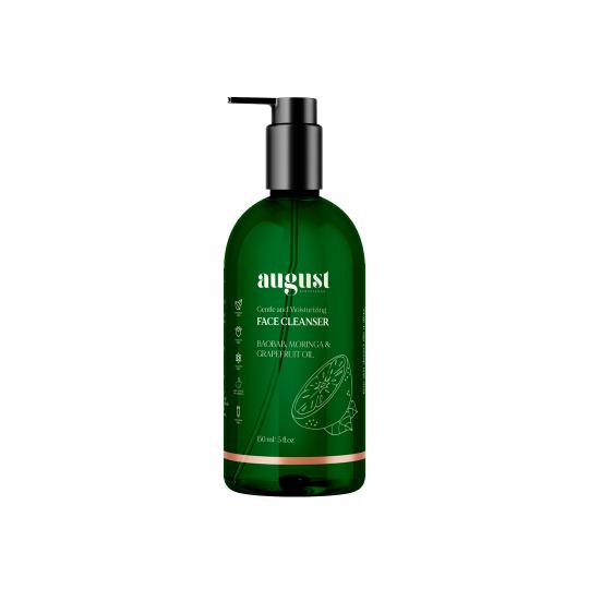 This is an image of August Bioscience Face Cleanser With Moringa, Grapefruit Oil & Baobab on www.sublimelife.in