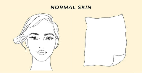 This is the skin type test result for normal skin