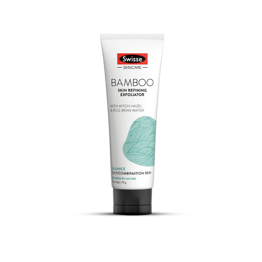 This is an image of the Swisse bamboo skin refining exfoliator for oily skin on www.sublimelife.in