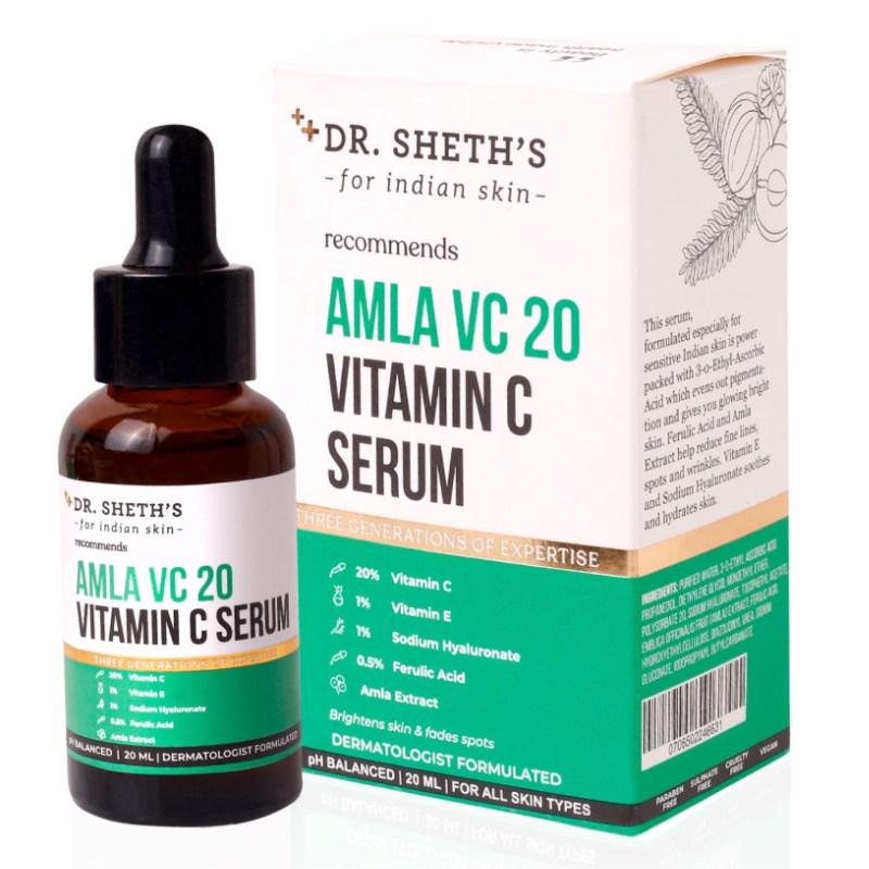 This is an image of Dr Sheths Amla VC20 Vitamin C serum on www.sublimelife.in 